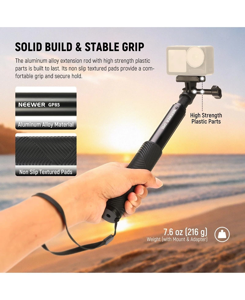 Neewer Gp-85 Camera Mounting Accessory for select Dji Osmo Action models
