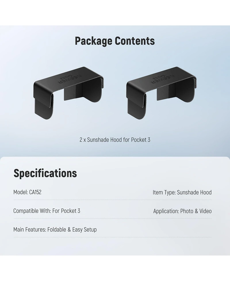 Neewer CA152 Camera and Photo Accessory for Dji Omso Pocket 3