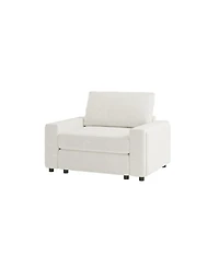 Hulala Home Fernando 52" Modern Oversized Sofa with Square Arms