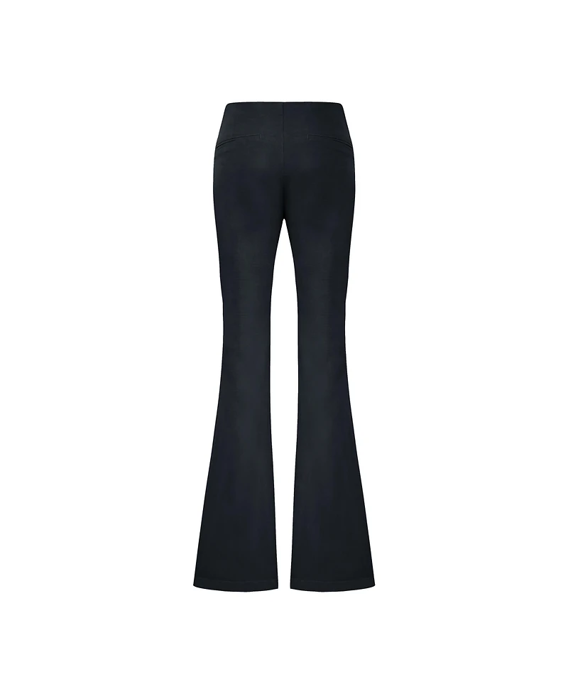 Pcfg Women's Shiny Woven Flare-Leg Pants