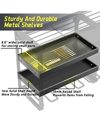 Xdovet Power Tool Organizer Wall Mount 4 Layer Heavy Duty Storrack Drill Holder Garage Workshop Storage