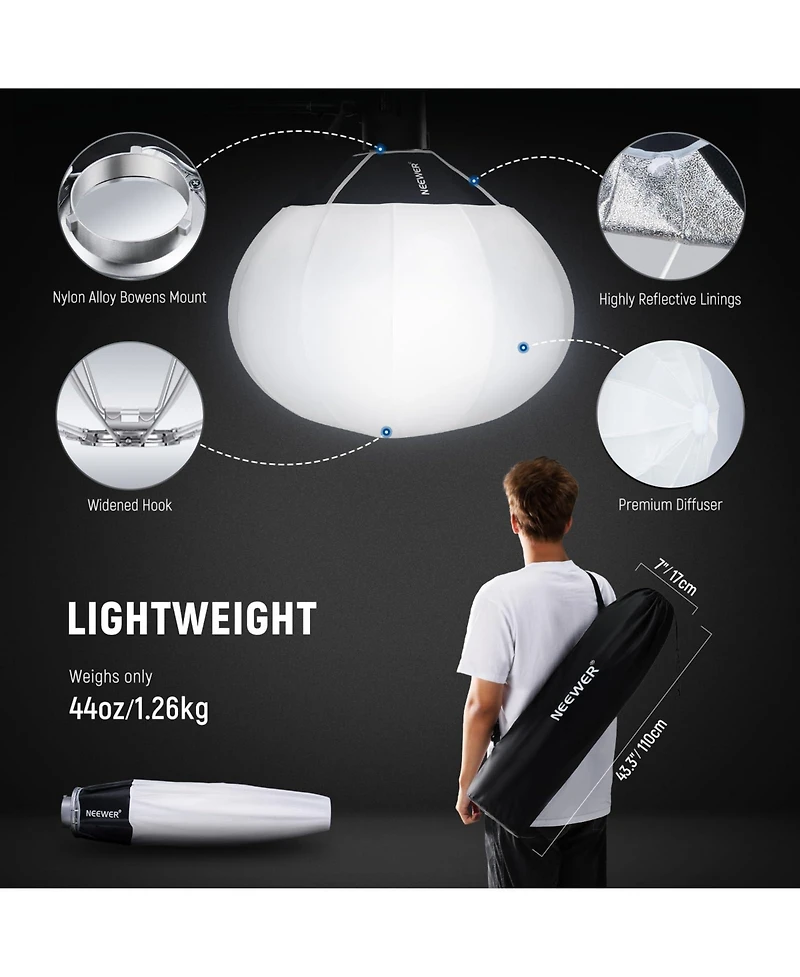 Neewer NS35L Softbox with 85cm, Rgb