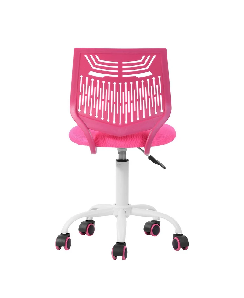 HomeRoots Adjustable Height Swivel Rolling Office Chair