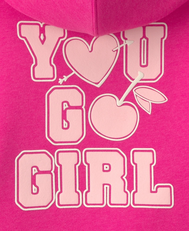 Carter's Baby Girls' Heart Fleece Hoodie and Pants, 2-Piece Set
