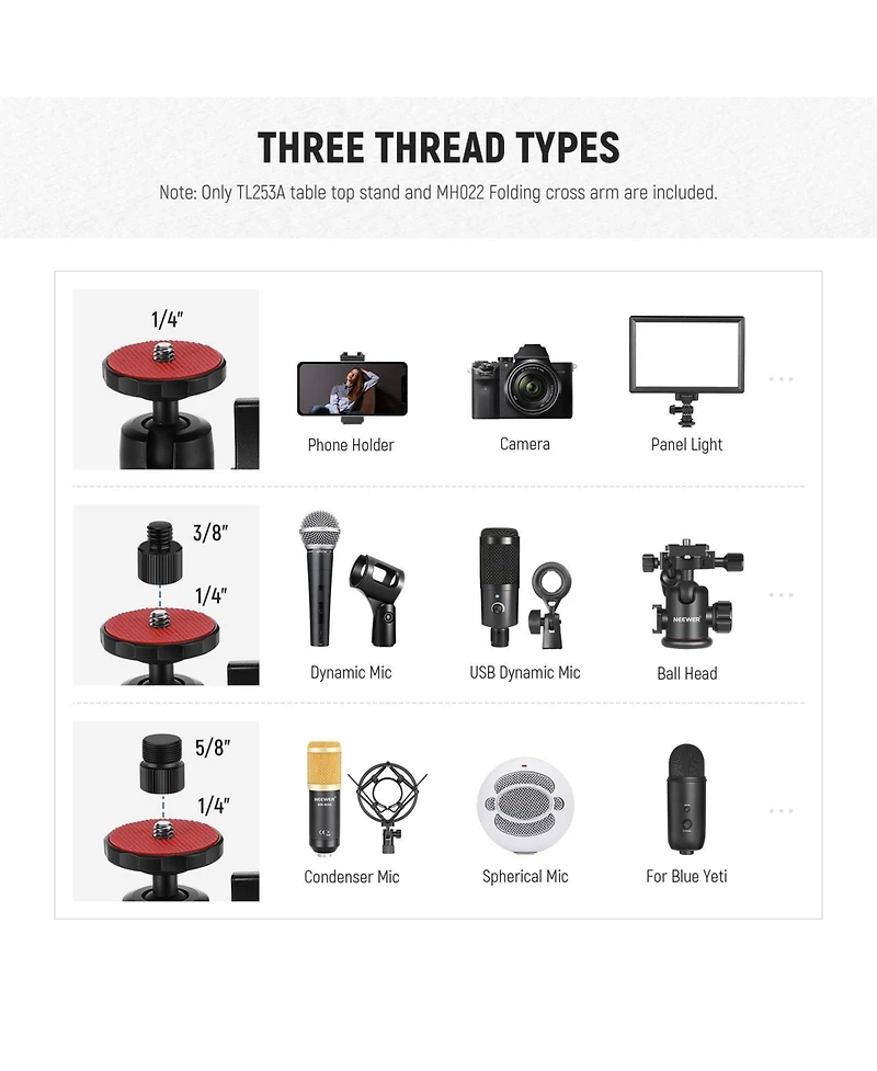 Neewer TL253A Microphone with 2lb, 8.8lb