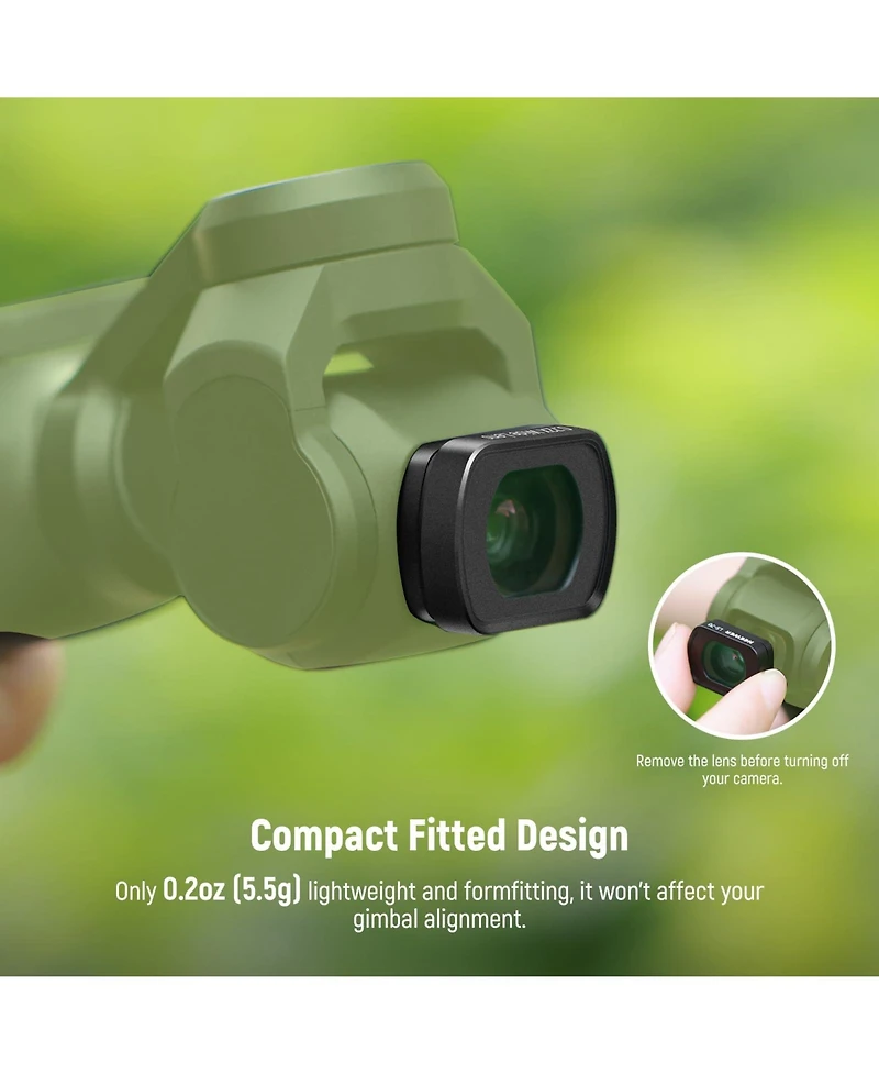 Neewer Ls-70 Camera Lens Accessory with 0.72x for Dji Osmo Pocket 3