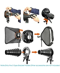 Neewer Z760 Camera Mounting Accessory for Godox AD200Pro Neewer Z760 NW760 NW700 TT560 Q3