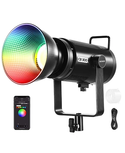 Neewer TLCI97 Led Video Light with 300W, 29600Lux, 7500K
