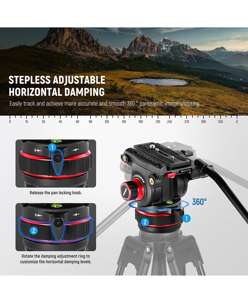Neewer GM006 Camera Tripod with 22lb for Dji Rs Gimbals