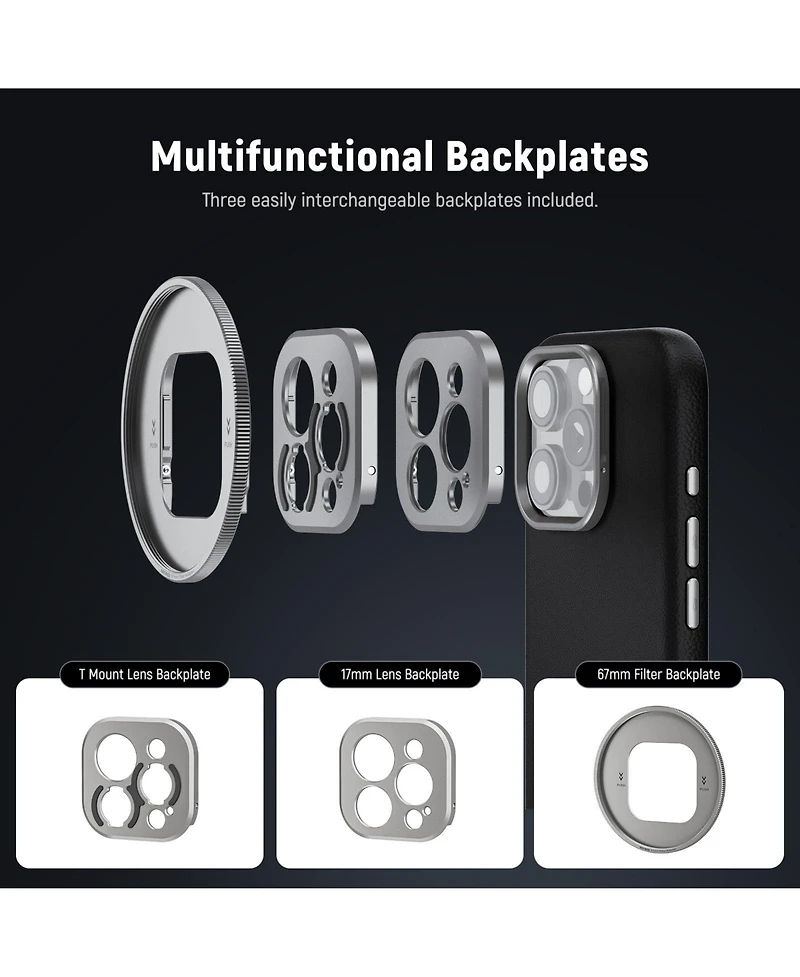 Neewer PA084P Camera Lens Accessory for select iPhone models