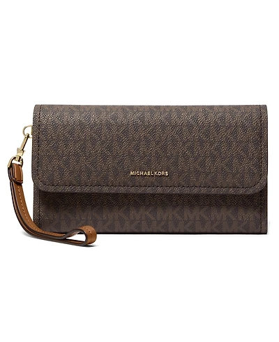 Michael Kors Jet Set Medium Flap Double Zip Wristlet