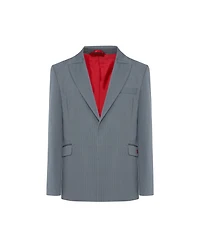 Pcfg Men's Striped Cotton-Blend Woven Tailored Blazer