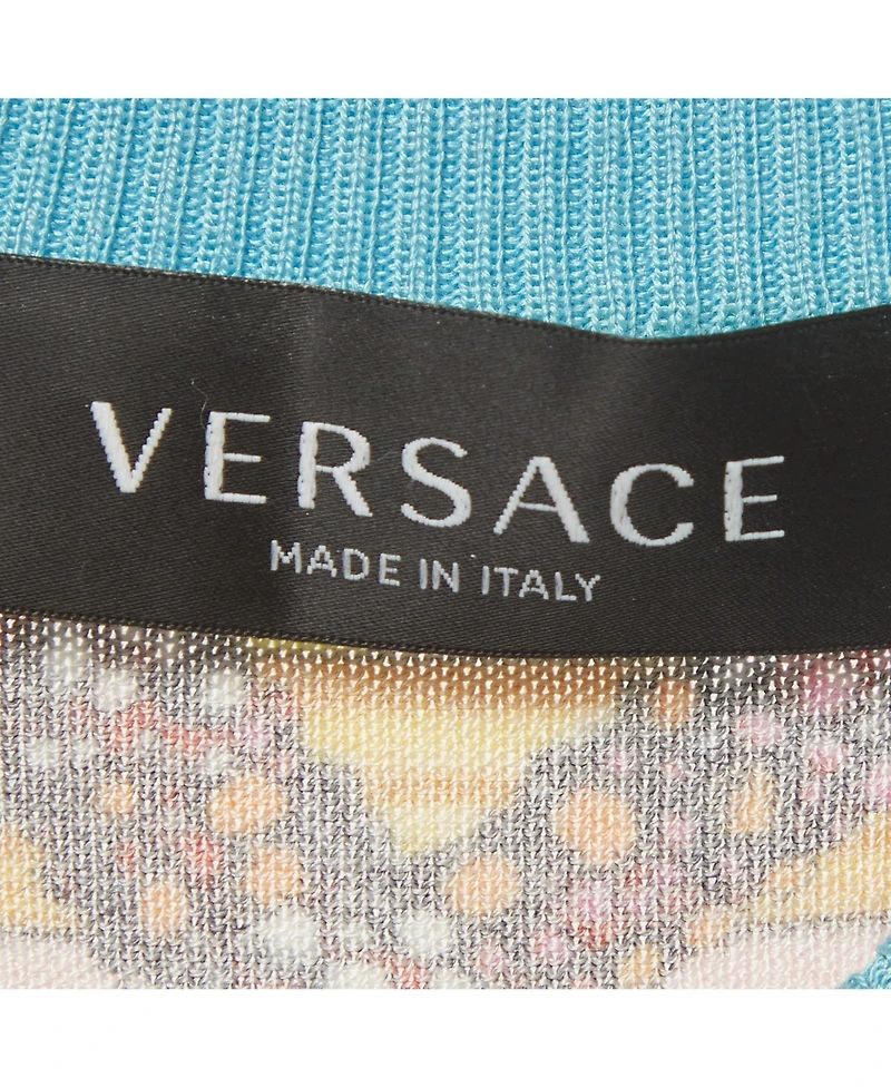 Pre-Owned Versace Women's Versace Tresor de la Mer Print Sleeveless Knit Top