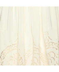 Pre-Owned Stella Mccartney Women's Silk Broderie Anglaise Blouse