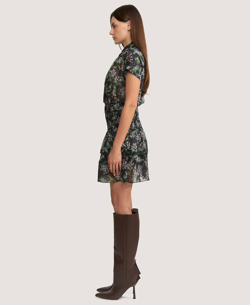 En Saison Women's Lindsey Collared Button-Front Mini Dress