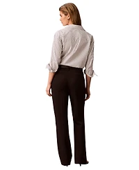 Calvin Klein Women's Hi Twist Compression High-Rise Bootcut Pants