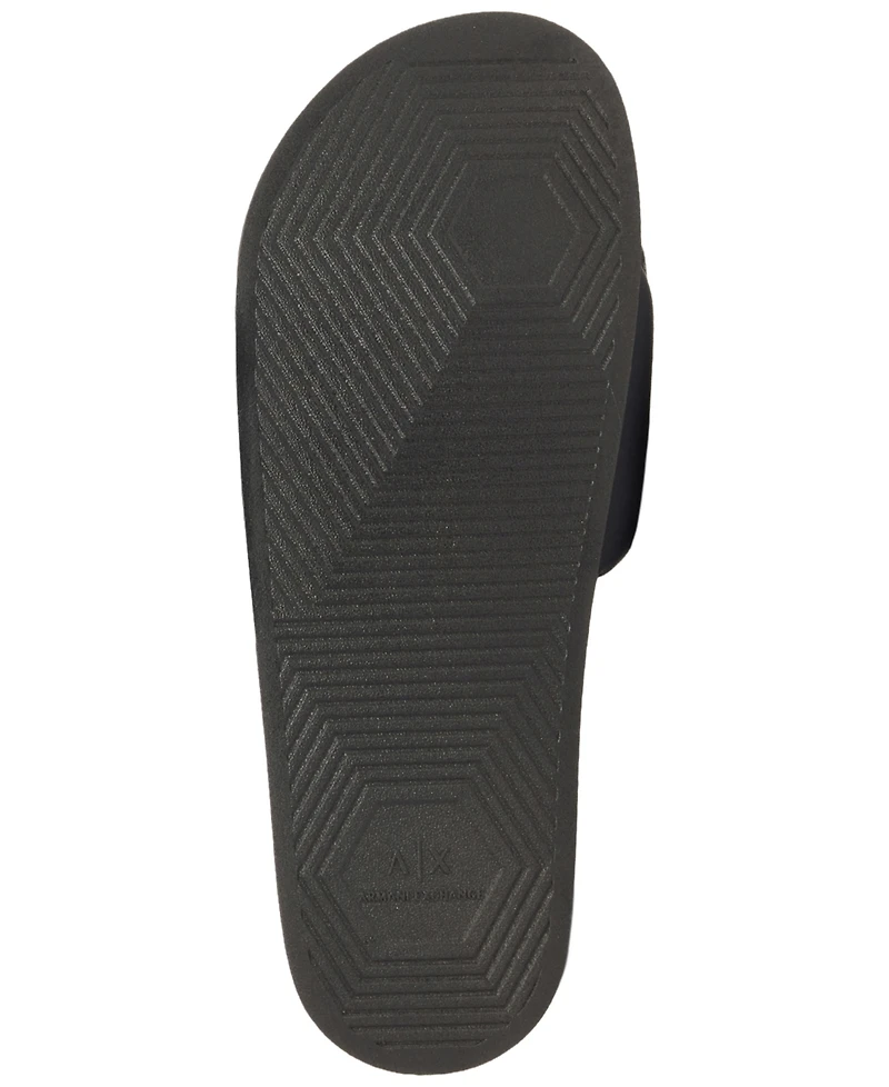 A|X Armani Exchange Men's Mykonos Puffy Lettering Sandals
