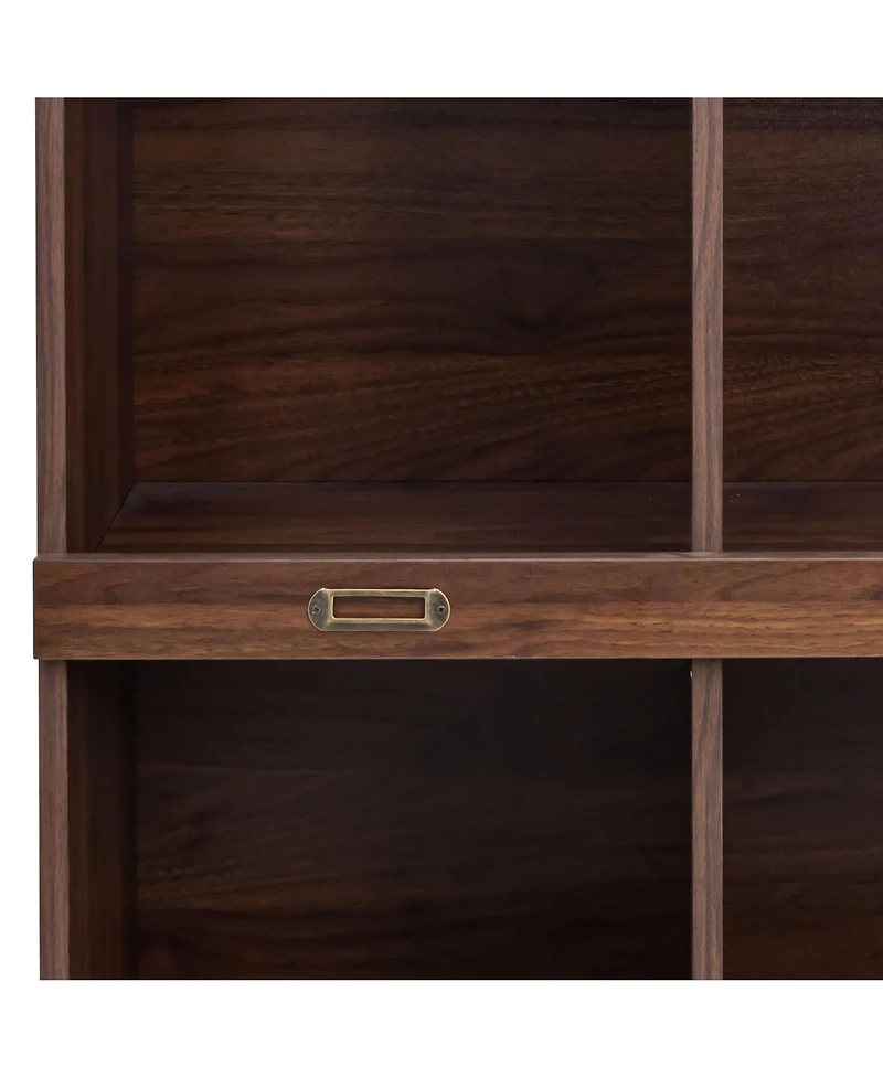 flynama 10-Shelf Bookcase Cubby Storage Organizer Display Cabinet