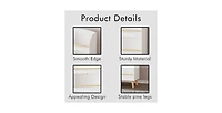 flynama Kids 3-Tier Bookshelf and Toy Storage Organizer with Pine Legs