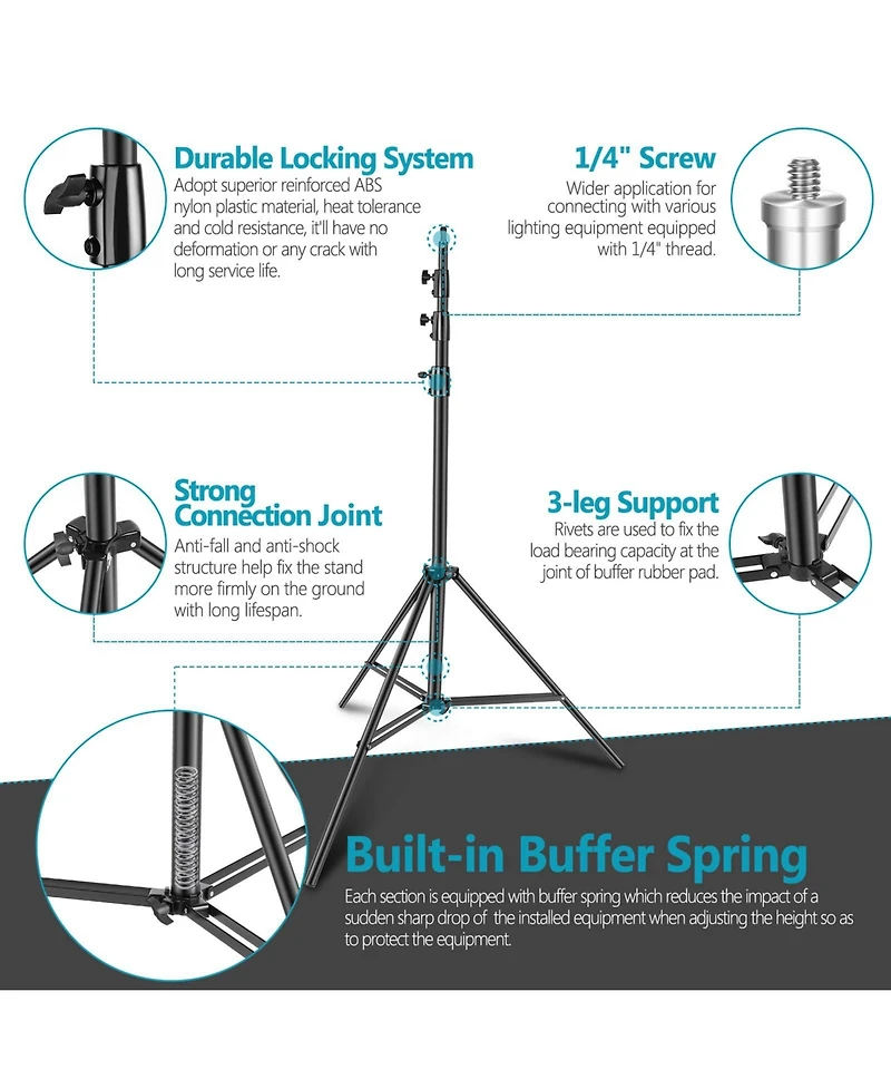Neewer Photography Light Stand with 13ft, 22lb, 10kg