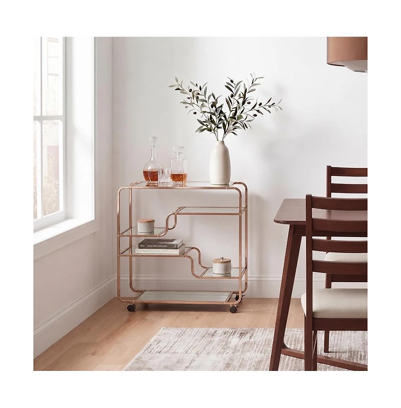 Augusta Home Ari Art Deco Bar Cart