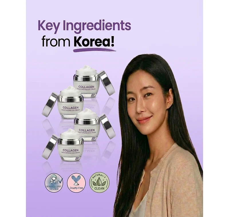 Lovery Collagen Moisturizing Eye Cream - Korean Skincare Firming and Hydrating Anti-Aging Eye Treatment