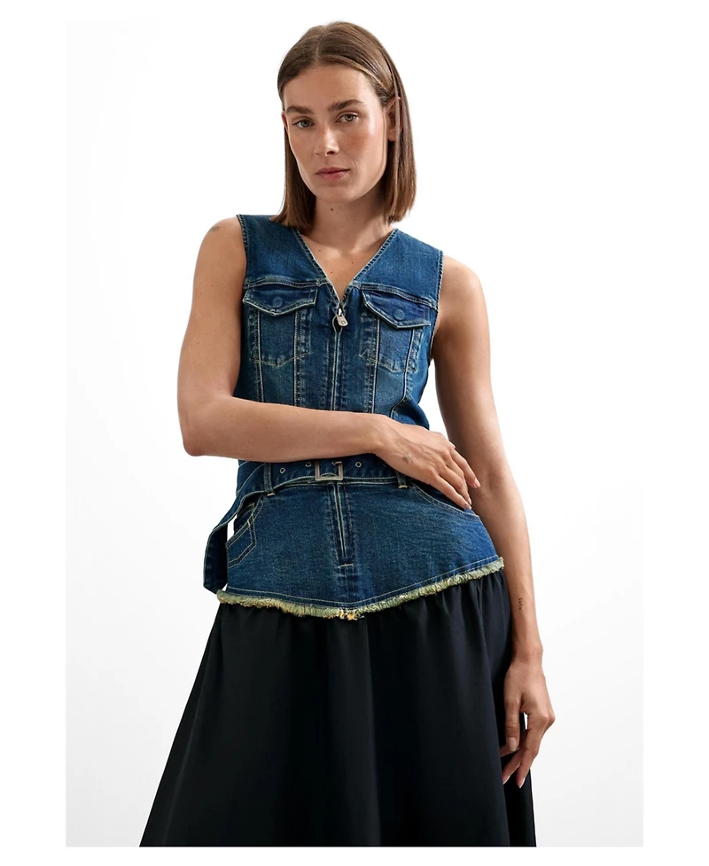 Desigual Women's Sleeveless Denim Dress