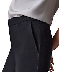 Donna Karan New York Women's Flat-Front Stretch Double-Layer Pants