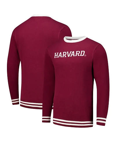 Uscape Apparel Men's and Women's Crimson Harvard Renew Knit Vintage Pullover Sweater