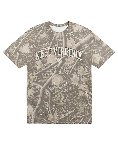 Uscape Apparel Men's Camo West Virginia Mountaineers Back Bay Heavyweight T-Shirt