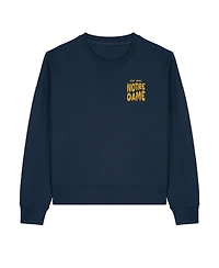 Uscape Apparel Women's Navy Notre Dame Fighting Irish Cloud Sweatshirt