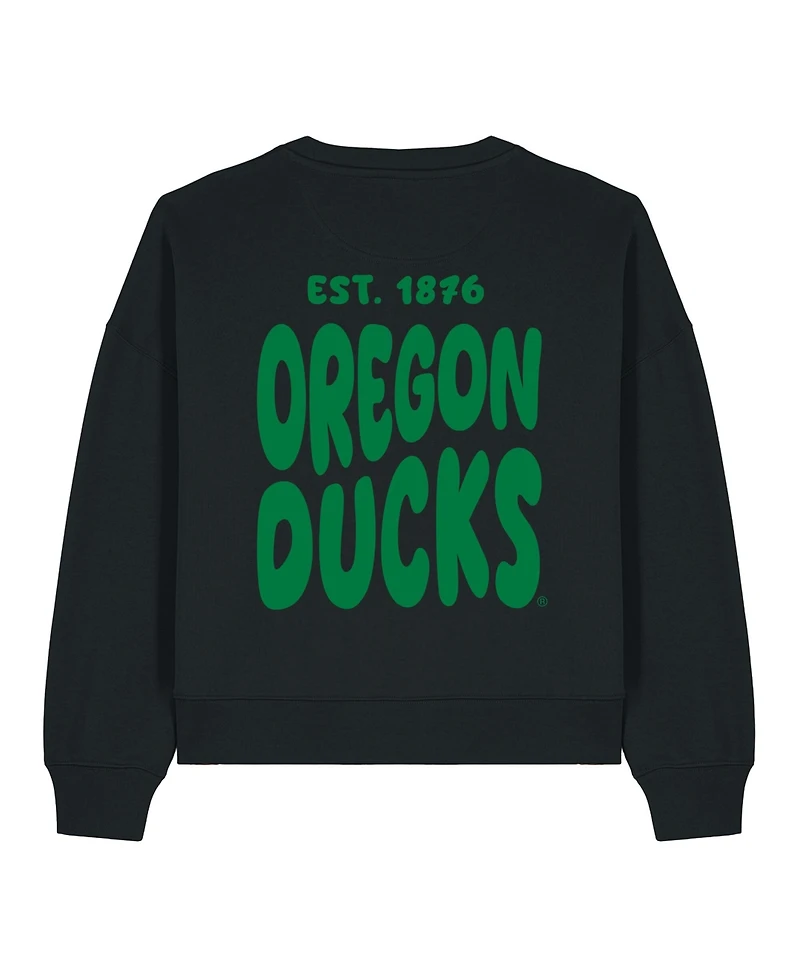 Uscape Apparel Women's Black Oregon Ducks Cloud Sweatshirt