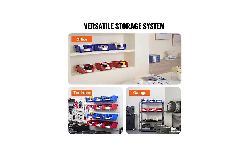 Viyet 6-Pack Stackable Storage Bins