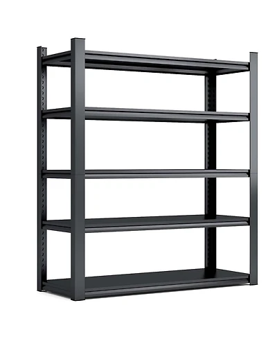 Viyet 72"H 5-Tier Metal Shelving - 2000lbs Heavy Duty Extra Deep 24" Storage Rack