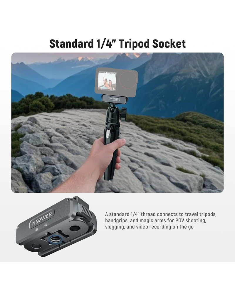 Neewer AC011 Camera Mounting Accessory for Dji Osmo 360 / Action 5 Pro/4/3