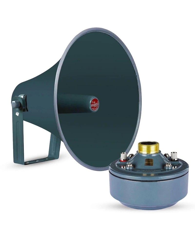 5 core Pa Horn Speaker Set 2" Compression Driver 600W 16 Ohm Weatherproof Aluminum Body 18 Tpi Thread