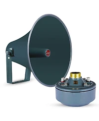 5 core Pa Horn Speaker Set 2" Compression Driver 600W 16 Ohm Weatherproof Aluminum Body 18 Tpi Thread