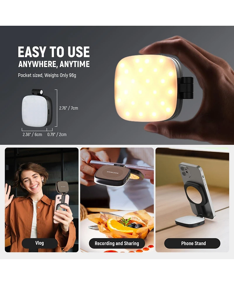 Neewer NL48B Ring Light with CRI95 for select iPhone models