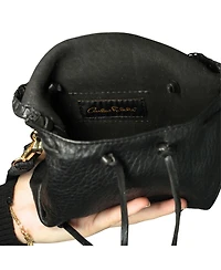 Carlos Falchi Mini Butterfly Lambskin Leather Bag