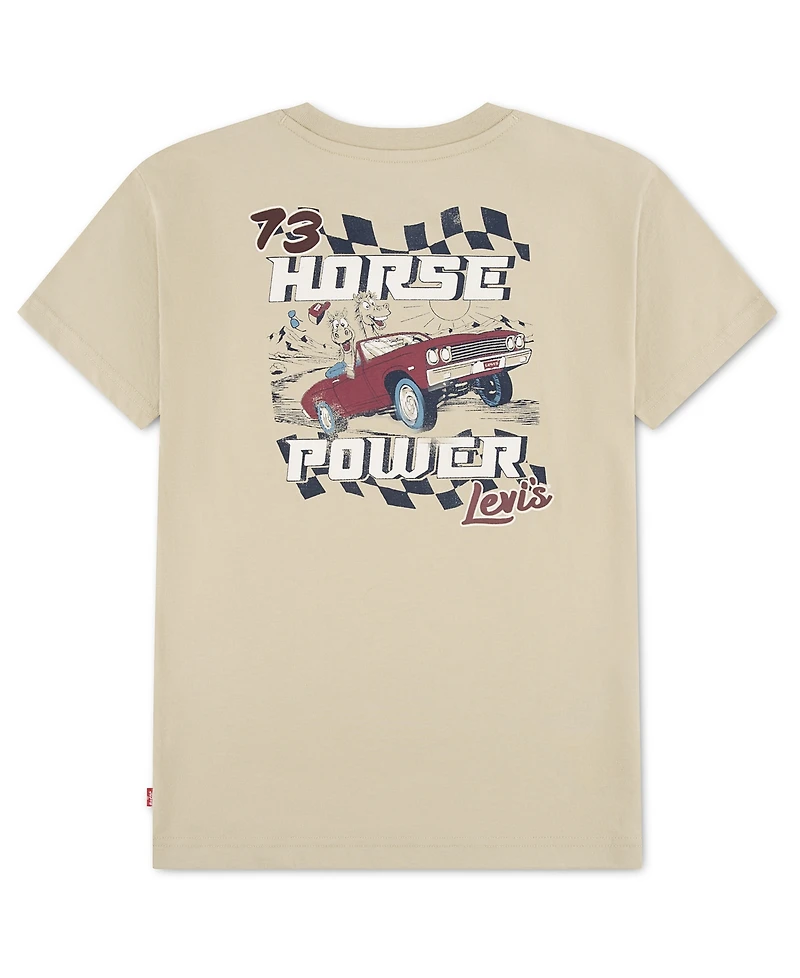 Levi's Boys' 8-20 73 Horse Power Short-Sleeve T-Shirt