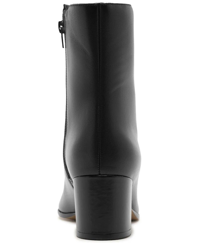 Arezzo Women's Ally Mid Block Pointed Toe Dress Booties