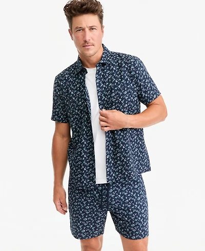 Sun + Stone Men's Short-Sleeve Victor Ditsy Floral Shirt, Macy's Exclusive