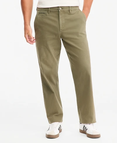 Sun + Stone Men's Cotton-Blend 32" Inseam Relaxed Chino Pants, Macy's Exclusive