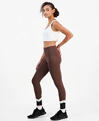 Id Ideology Women's Compression High-Waist Colorblock Leggings, 25" Inseam, Macy's Exclusive