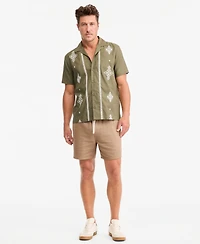 Sun + Stone Men's Chase Regular-Fit 6" Linen Blend Shorts, Exclusively at Macy's