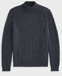 Club Room Men's Premium Cashmere Cable-Knit Turtleneck Sweater, Macy's Exclusive