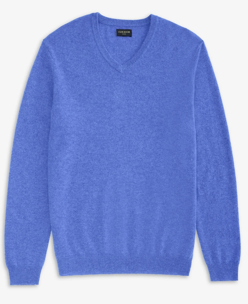 Club Room Men's 100% Cashmere V-Neck Sweater, Macy's Exclusive