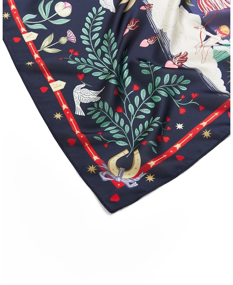 Fable England Women's Freya's Heart Story Square Scarf