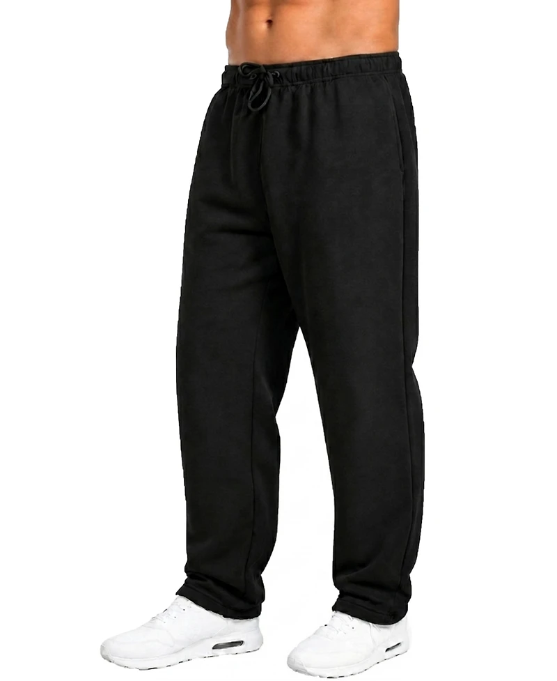 Q-Active Men's Classic Open-Bottom Fleece Sweatpants