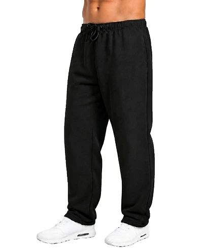 Q-Active Men's Classic Open-Bottom Fleece Sweatpants